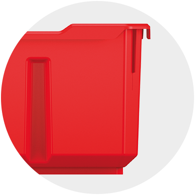 Das Becherset X-BLOCK BOX - zum Ordnen von Kleinteilen entworfen.